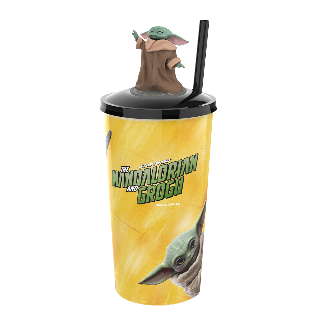 Star Wars: The Mandalorian and Grogu - Drink cup with Toppers