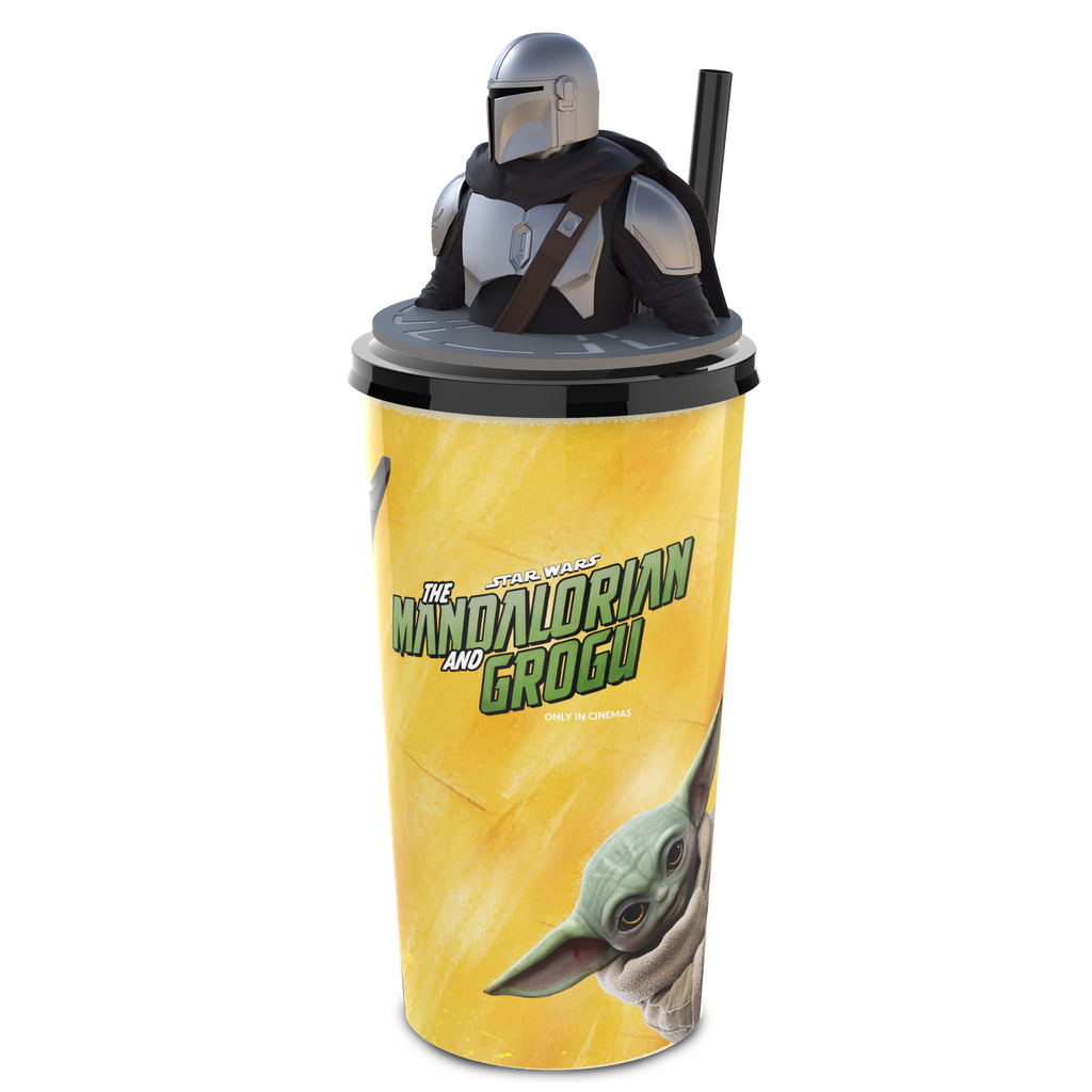 Star Wars: The Mandalorian and Grogu - Drink cup with Toppers