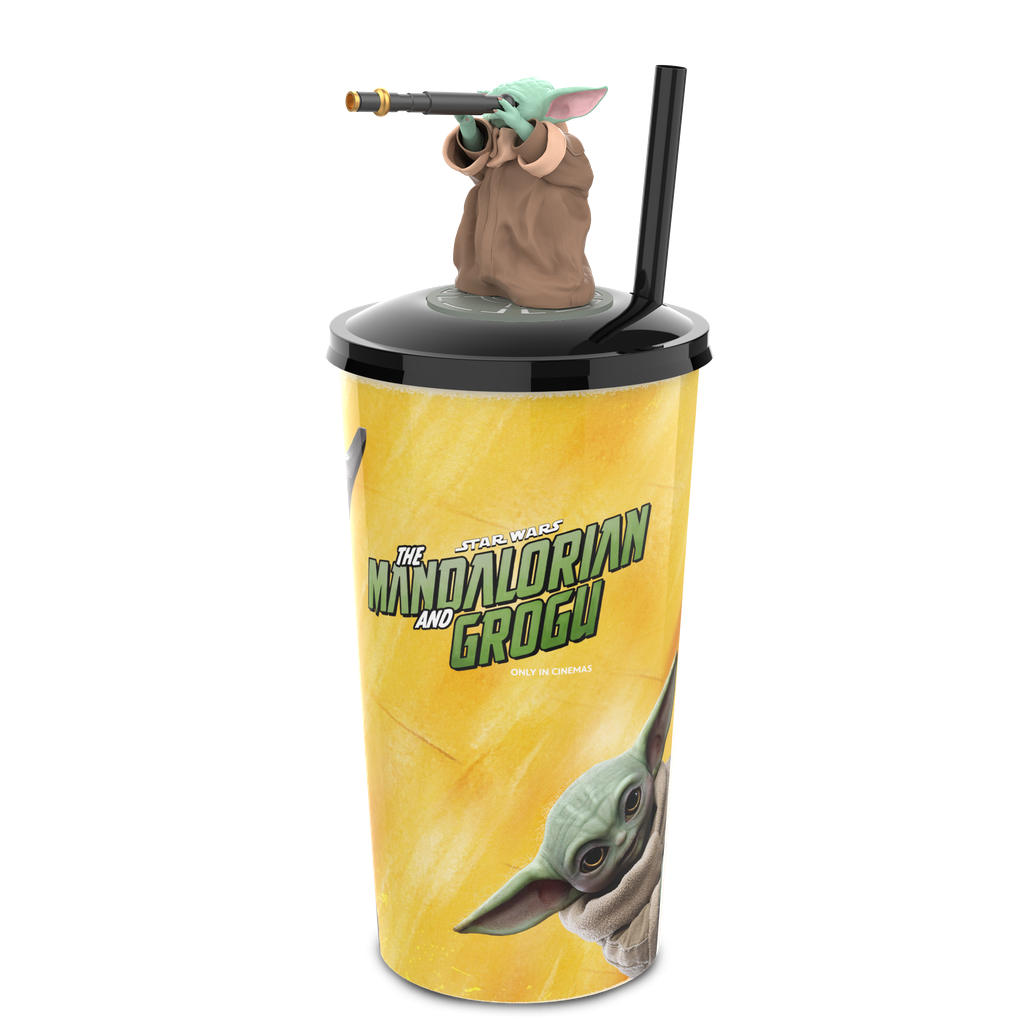 Star Wars: The Mandalorian and Grogu - Drink cup with Toppers