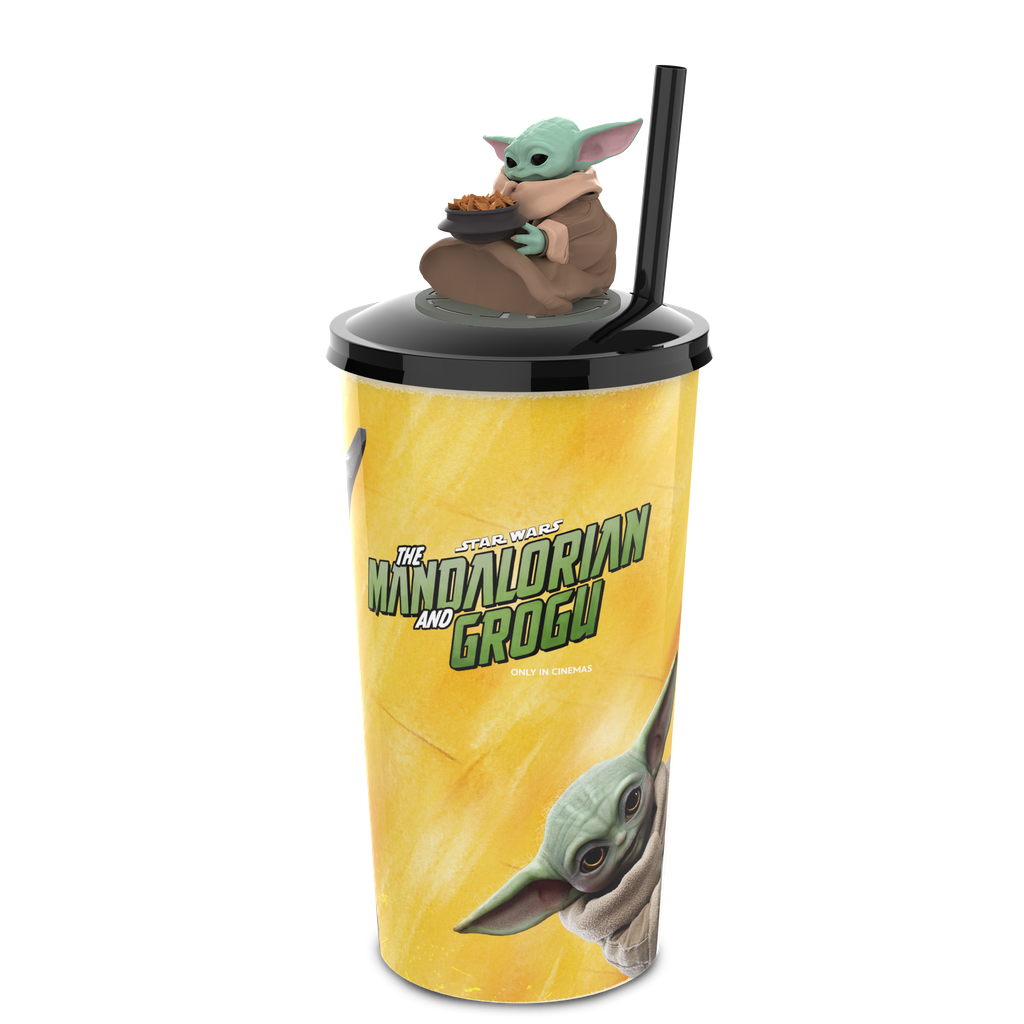 Star Wars: The Mandalorian and Grogu - Drink cup with Toppers